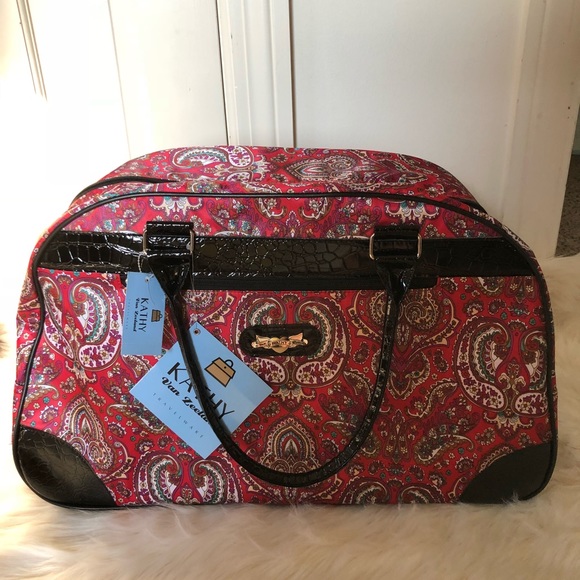 Kathy Van Zeeland Handbags - Kathy Van Zeeland travel bag with rollers NWT 💝💝